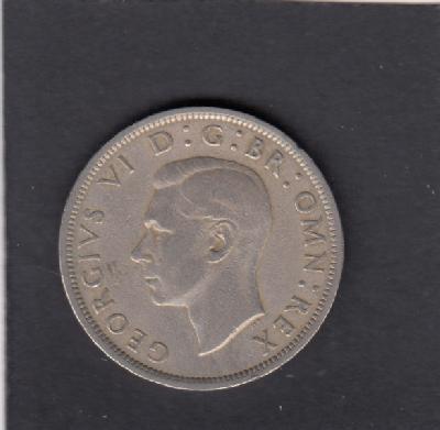 Beschrijving: 1/2 Crown  GEORGIUS VI